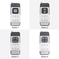 Control remoto inalámbrico de fábrica 1000M ABS PC TV automática código rodante remoto función Bluetooth 433MHz frecuencia 12V Push Cove