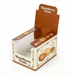 Présentoir de comptoir personnalisé et recyclable pour équipement publicitaire de supermarché avec pelliculage mat et revêtement UV pour la vente au détail - Product Image 1