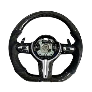 <span class=keywords><strong>Volant</strong></span> de voiture en cuir perforé en fibre de carbone personnalisable pour BMW Série 3 Série 5 M3 M5 M6 F10 F20 F30 F90 F01 F02 - Product Image 1