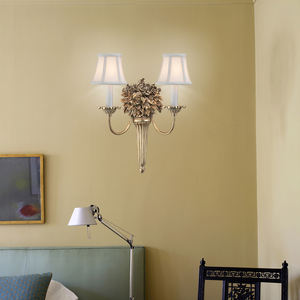 תעשייתי רטרו לופט פליז רוז פרח סלון מנורת קיר מקורה - Product Image 2