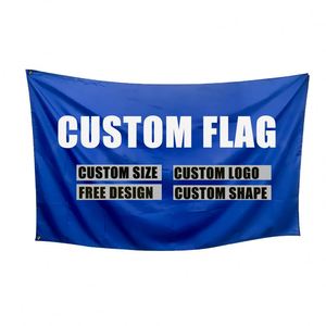 Petits drapeaux pour tous les <span class=keywords><strong>pays</strong></span> avec logo meilleur cadeau pour la promotion des entreprises grands drapeaux personnalisés double face - Product Image 1