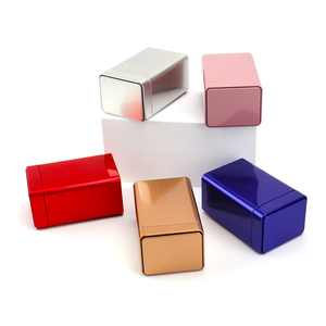 Recyclable Silver Rectangle CD Hinged Metal Tins with Window <strong>DVD</strong> <strong>Case</strong> with Foam Insert Tray CMYK Printing Customizable Size - Product Image 5
