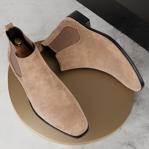 Nouvelles Bottes Oxford Chelsea JiuZhou C1231-6 en Cuir Véritable pour Hommes - Modèle Business Formel à Bout Pointu et Antidérapant - Meilleures Ventes 2026 - Product Image 5