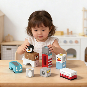 Jouets en bois personnalisés, bois de genévrier, puzzle <span class=keywords><strong>Tetra</strong></span>-s <span class=keywords><strong>pour</strong></span> bébés et enfants de maternelle - Product Image 1