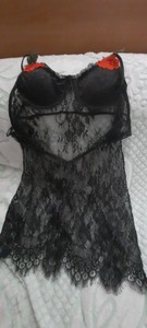 Lingerie sexy pour femmes en gros <span class=keywords><strong>Mini</strong></span>-robe dormeuse en dentelle à fleurs roses brodées - Product Image 6
