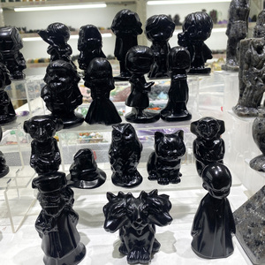 Vendite calde <span class=keywords><strong>ossidiana</strong></span> Harry intaglio intagliato a mano <span class=keywords><strong>ossidiana</strong></span> intaglio per regalo di cristallo - Product Image 3