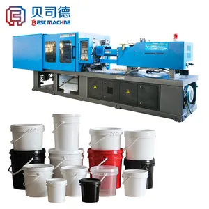 Plastic 20L Tap Paint Bucket Injection Molding Manufacturing Making Machine