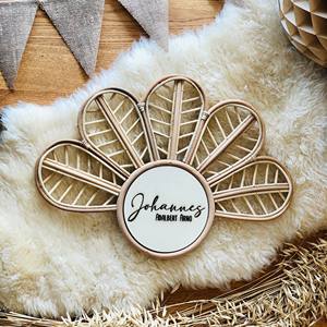 Decorative Rattan <b>Name</b> <b>Sign</b> Board Living Room Children <b>Bedroom</b> Signboard Plates With Custom <b>Names</b> - Product Image 2