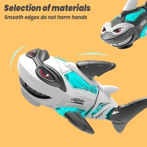 <span class=keywords><strong>Jouet</strong></span> <span class=keywords><strong>robot</strong></span> <span class=keywords><strong>requin</strong></span> électrique pour enfants en plastique avec musique dynamique et lumières LED, piles AAA, pour les enfants de 3 à 12 ans - Product Image 5