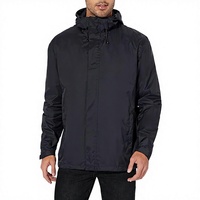 Veste de pluie bomber légère et fine pour homme, 100% nylon, imperméable, style streetwear