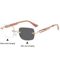 Nouveauté sur le marché : Lunettes anti-lumière bleue pour ordinateur, sans monture, photochromiques, montures optiques pour lunettes.