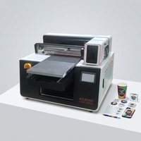 Impresora plana UV de inyección de tinta Allprint certificada A3 de 30 cm con cabezal de impresión XP600 y cama de vacío para impresión estable en materiales delgados y telas