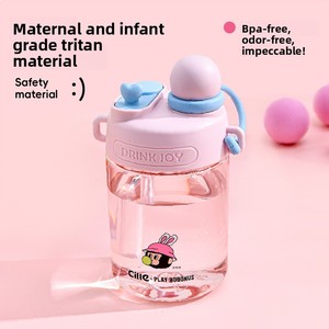 Gobelet d'eau Hilo en Tritan, type paille, pour l'été, pour étudiants, hommes, femmes, enfants, portable, pour sports de plein air, avec double mode de consommation et tube. - Product Image 2