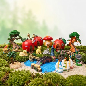 Adornos de Jardín en 3D, Miniaturas de Resina, Paisaje en Miniatura, Casa de Muñecas Hecha <span class=keywords><strong>a</strong></span> Mano - Product Image 1