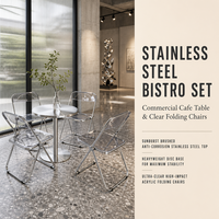 Direktverkauf ab Werk Modernes Design Langlebiges Material für Elegantes Indoor-Erlebnis Edelstahl-Rundtisch