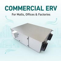 Ventilador de Recuperación de Energía (ERV) Comercial con 75% de Eficiencia, Control Centralizado RS485, Proyecto de Construcción, OEM, Ahorro de Energía Flexible