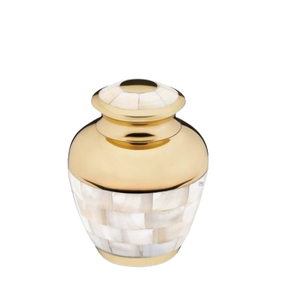 Mother of Pearl Creative Token Urns Funeral Products Keepsake Token Urn for Human Ashes Cremation <b>Supplies</b> From India - Product Image 1