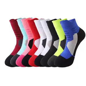 Calcetines de baloncesto de diseño personalizado de alta calidad Calcetines deportivos de punto Calcetines deportivos unisex Crew
