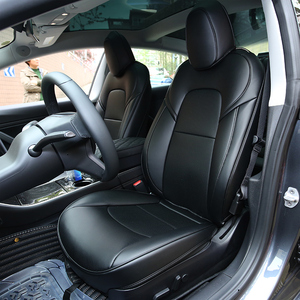 Accessoires intérieurs de voiture en cuir personnalisés à la mode, imperméables, housses de siège de voiture pour <span class=keywords><strong>Tesla</strong></span> - Product Image 5