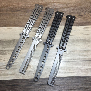 Mini peine de mariposa plegable de alta calidad, venta al por mayor, juguete de Metal, cuchillo de mariposa, entrenador para adultos - Product Image 5