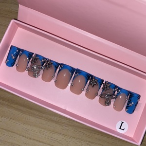 <span class=keywords><strong>Uñas</strong></span> Postizas <span class=keywords><strong>Acrílicas</strong></span> Gruesas de Alta Calidad, Hechas a Mano, 10/30 Piezas, <span class=keywords><strong>Uñas</strong></span> Postizas Pintadas a Mano - Product Image 4