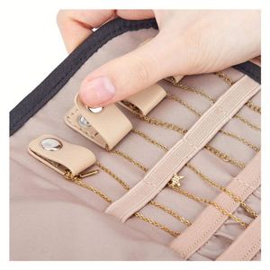 Étui de présentation de bijoux pliable et portable, sac de voyage noir pour colliers et boucles d'oreilles, avec logo personnalisé, style vintage et mode - Product Image 3