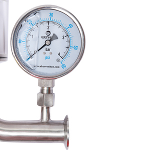 Válvula reguladora de presión Manual SS304 de 32mm, estructura de seguridad para válvula de vertido de cerveza Manual de agua con manómetro - Product Image 4