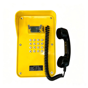 Téléphone industriel robuste et étanche IP pour la communication dans les tunnels, les couloirs utilitaires et les infrastructures publiques - Product Image 1