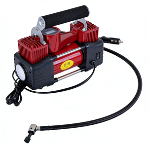 Kompresor Udara Listrik Portable 120W DC 12V dengan Colokan Pemantik Rokok, Silinder Ganda, 30L/MENIT, Alat Pengisi Ban Cepat Digital - Product Image 3