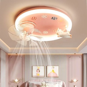 Luce del ventilatore a <span class=keywords><strong>soffitto</strong></span> a LED simpatico cartone animato per ragazzi ragazze camera da letto a spettro completo lampada ABS telecomando ventilatore a <span class=keywords><strong>soffitto</strong></span> con luce - Product Image 5