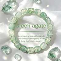 Bracelet en Cristal Naturel, Aquamarine, Citrine, Améthyste, Bracelet Perlé en Pierres Précieuses, Bijoux Énergétiques de Guérison pour Femmes, Vente en Gros