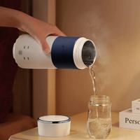 Bouteille d'eau chaude électrique MINI portable en acier inoxydable, chauffage de voyage en plein air, contrôle de la température, maintien au chaud, utilisation domestique
