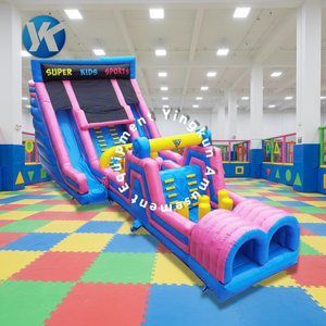 Percorso a Ostacoli Gonfiabile Gigante Personalizzabile con Scivolo, <span class=keywords><strong>Parco</strong></span> <span class=keywords><strong>Giochi</strong></span> Tropicale per Sfidare le Provazioni, per Bambini e Adulti - Product Image 6