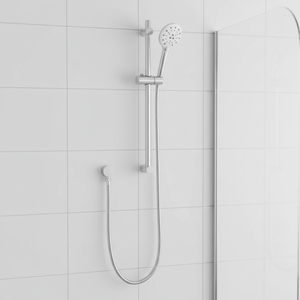 Système <span class=keywords><strong>de</strong></span> <span class=keywords><strong>douche</strong></span> mural Gohler en acier inoxydable avec <span class=keywords><strong>barre</strong></span> coulissante et douchette à 3 fonctions, robinets <span class=keywords><strong>de</strong></span> bain et <span class=keywords><strong>de</strong></span> <span class=keywords><strong>douche</strong></span> - Product Image 1