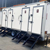 Toilettes de camping de 18 pieds, 2 stations, salles de bain portables, toilettes de remorque, toilettes portables mobiles