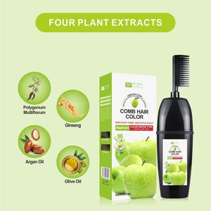 Nhãn Hiệu Riêng Amoniac Miễn Phí Màu Tóc Với Lược 200Ml Nhanh Màu Của Apple Thuốc Nhuộm Tóc Màu Nâu Đen 100% Màu Xám Bảo Hiểm Hữu Cơ - Product Image 2