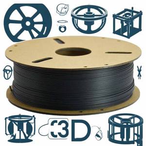 Filaments d'impression 3D en nylon renforcé de fibre de carbone PA-CF PA6 1,75 mm, haute qualité, 1 kg/rouleau, <span class=keywords><strong>PLA</strong></span>/ABS/PCL/PETG/<span class=keywords><strong>TPU</strong></span>/fibre de carbone - Product Image 1