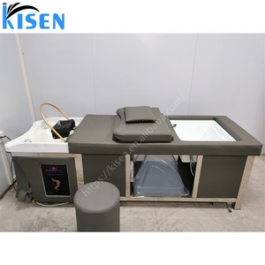 Kisen Multifunctional Barbershop Washing Chair Head Spa Equipment Beauty Salon Massage Shampoo Spa Bed Thai With Foot <b>Bath</b> - Product Image 2