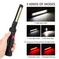 Lampe de travail Portable COB LED Rechargeable USB lampe torche de travail COB pliable lampe de travail magnétique pour l'inspection de la voiture