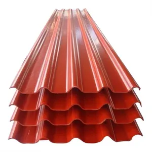 Prepainted PPGI Corrugated Roofing Sheet Trapezoidal Red Blue Green White Zinc Coated Metal Roofing Sheet