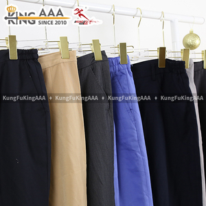 กางเกงขายส่งทรงตรงลำลองสำหรับผู้หญิง กางเกงขากว้างหลวมๆ เสื้อผ้า<span class=keywords><strong>มือ</strong></span><span class=keywords><strong>สอง</strong></span> กางเกง<span class=keywords><strong>สูท</strong></span>สไตล์ทรอปิคอลสำหรับผู้หญิง - Product Image 3