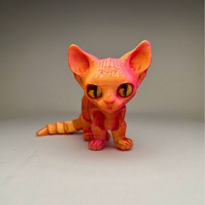 Juguete de simulación de gato siamés lindo impreso en 3D, modelo hecho a mano, decoración superventas transfronteriza, máquina de impresión 3D - Product Image 2