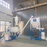 Vente chaude, granulateur d'aliments pour animaux de 500 kg, 1 tonne, machine à granulés d'aliments, usine de fabrication de granulés d'aliments pour bovins, poulets