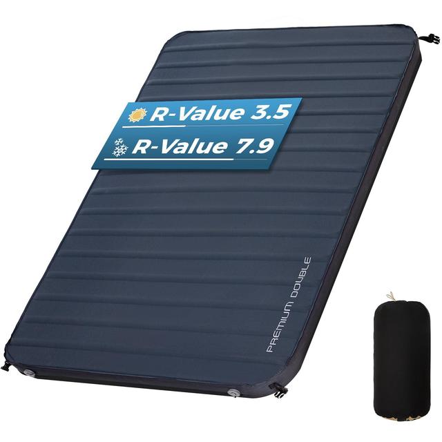 High Quality Portable Camping Mattress Double Sleeping Pad Automatic Inflatable TPU 2 Person Foldable Hiking