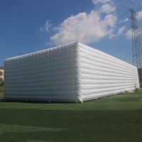 Tente de fête gonflable géante personnalisée, cube de discothèque portable, éclairage LED, tente de discothèque pour événements de mariage