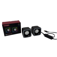 Altavoces con cable para computadora T-WOLF S6, altavoces pequeños con cable para computadora portátil, mini altavoces para juegos con bajos, altavoces portátiles RGB para estudio, altavoces de escritorio para PC gamer.