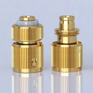 Conector de agua de conexión rápida de cobre Guoma Ruixiang de 12 mm tipo bloqueo para manguera de jardín y pistola de agua - Product Image 2