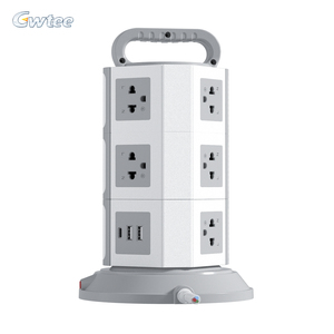 Socket <strong>Tower</strong> Power Strip <strong>Plug</strong> Surge Protector Power Strip <strong>Tower</strong> 12 AC Socket 2USB Port Surge Protector - Product Image 1