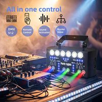 Lumières décoratives LED RGB en métal, 27 yeux, lumière disco DJ, télécommande, activation sonore, DMX-512, décorations intérieures pour festivals et fêtes | YSH