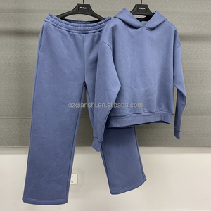 Ensemble décontracté unisexe 2 pièces : sweat à capuche et pantalon de jogging amples en polaire technique, coupe-vent confortable pour hommes – Fabricant de survêtements personnalisés - Product Image 1